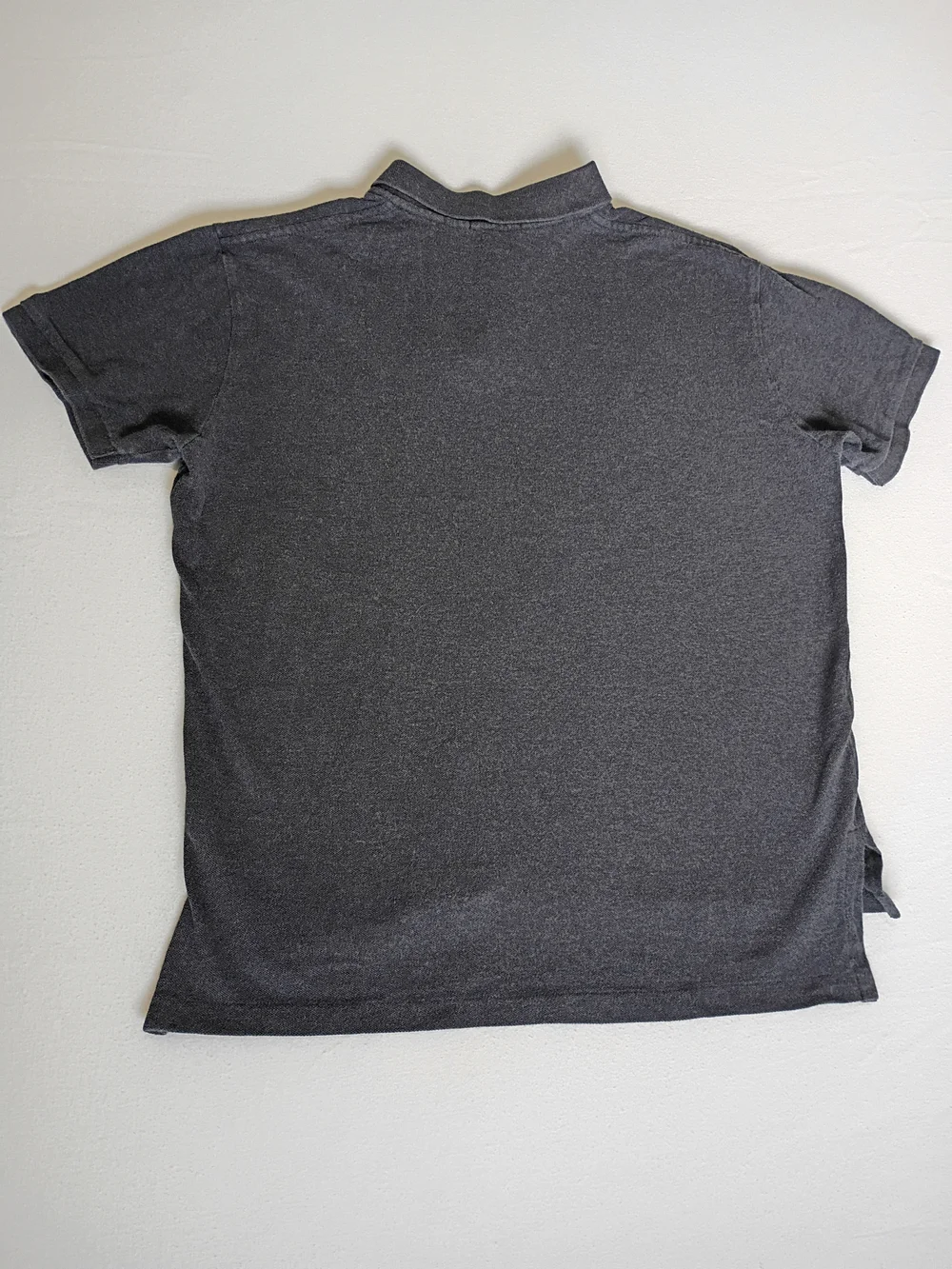 Polo by Ralph Lauren 100% Cotton Charcoal Polo with Purple Pony Size M